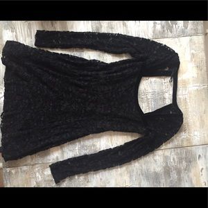 Black lace free people mini dress